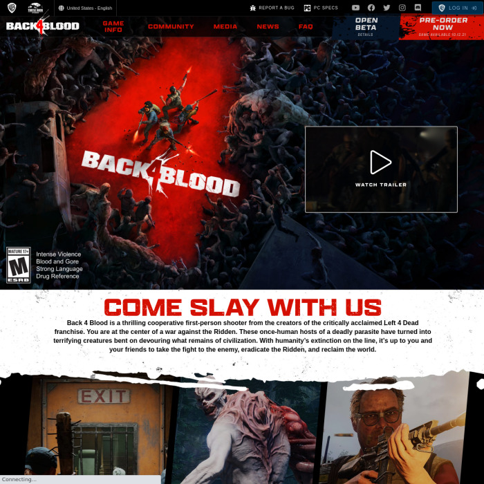 Back 4 Blood Player Count