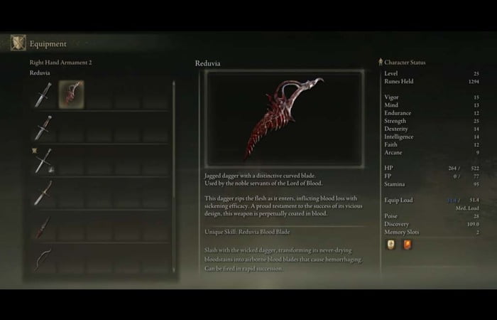 Dexterity Weapons