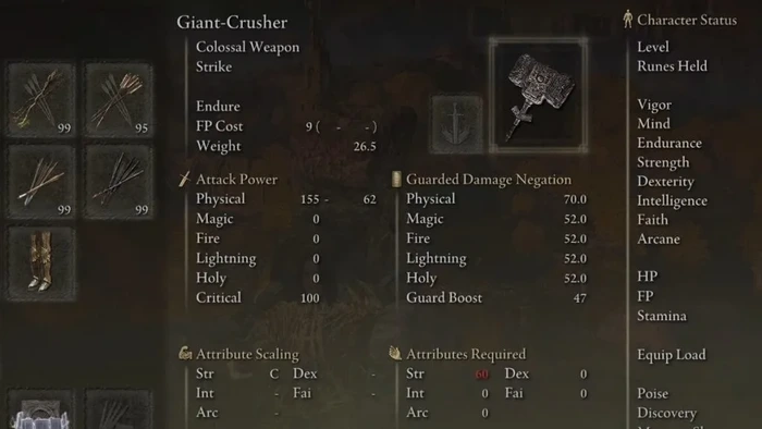 ELDEN RING STRENGTH AND DEXTERITY STATS