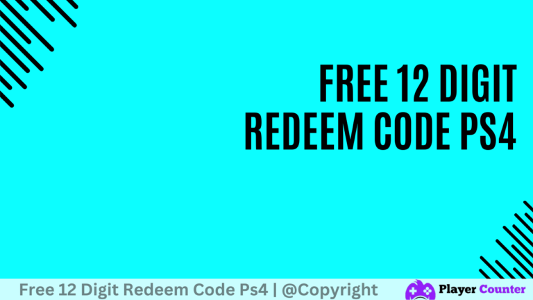 Free 12 Digit Redeem Code Ps4