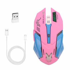 Greshare Pink Wireless Gaming Mouse