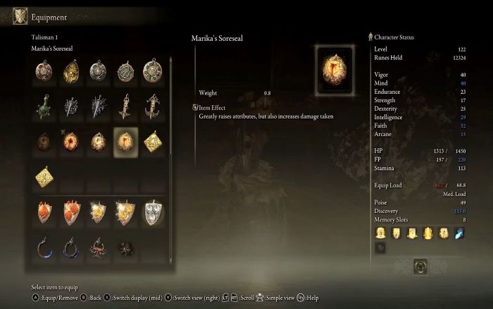 Best Talismans for Mage Elden Ring